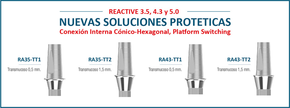 Nuevas SOLUCIONES PROTETICAS REACTIVE